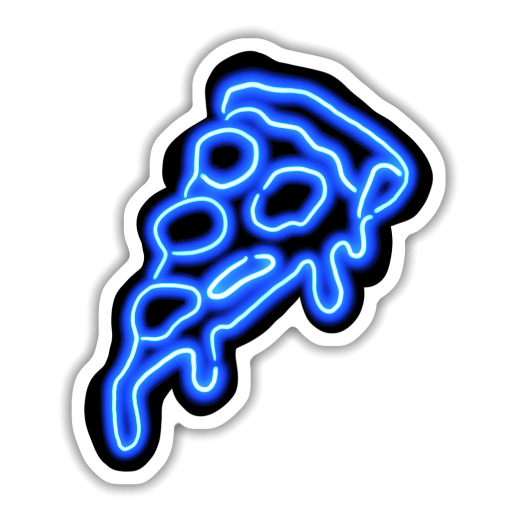 Pizza Neon Sticker