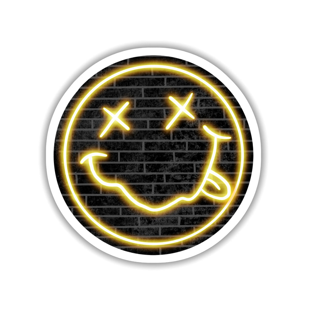 Smiley Neon Sticker