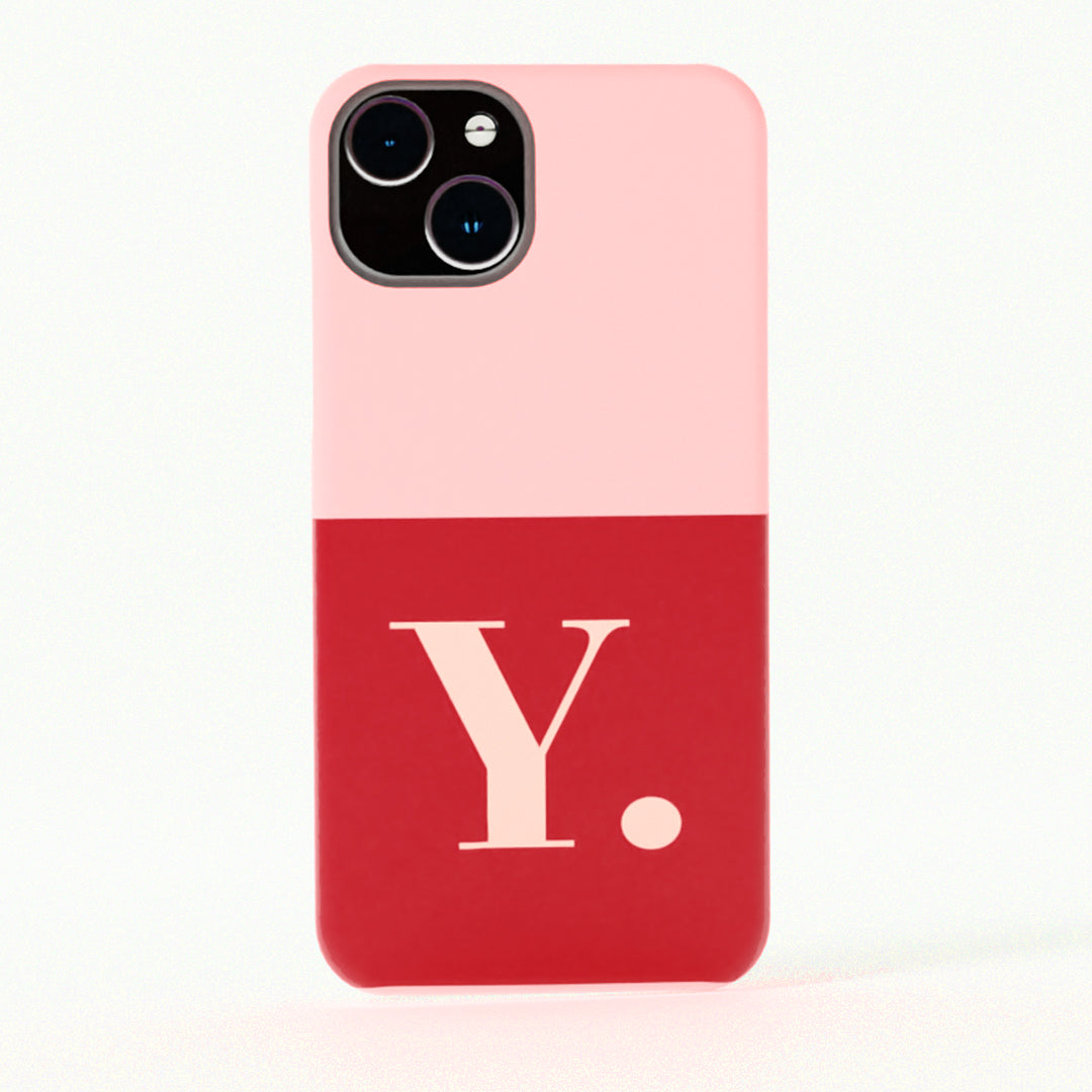 Dual Color Monogram - Matte Finished Case