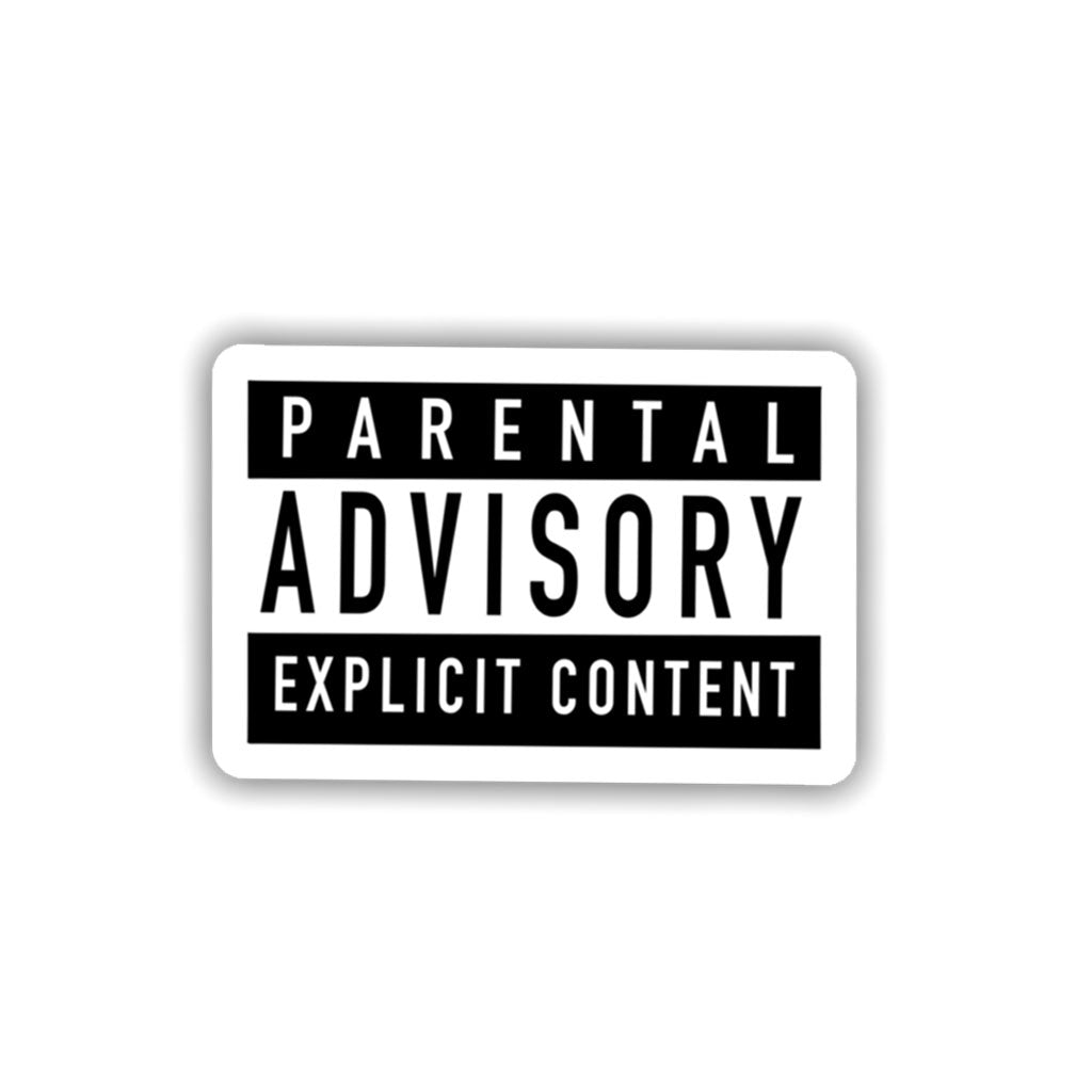 Parental Advisory Explicit Content Sticker