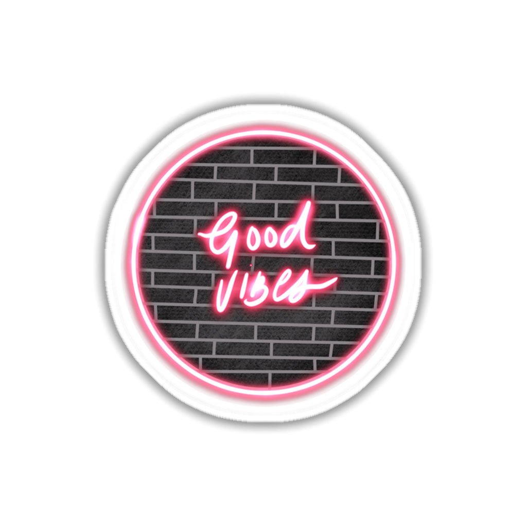 Neon Good Vibes Sticker