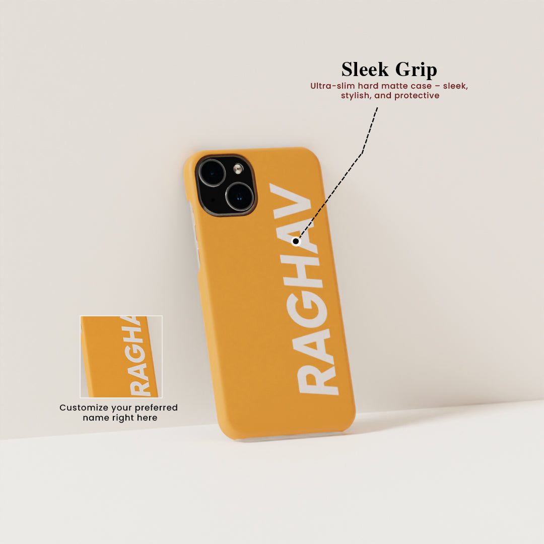 Personalized Vertical Name - Matte Finished Case