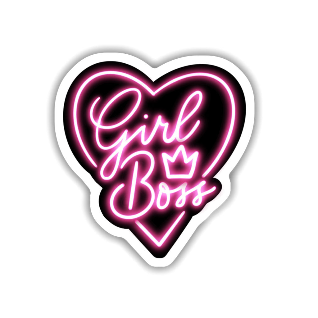 Girl Boss Neon Sticker
