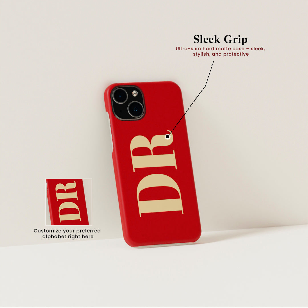 Chic Custom Lettering - Matte Finished Case