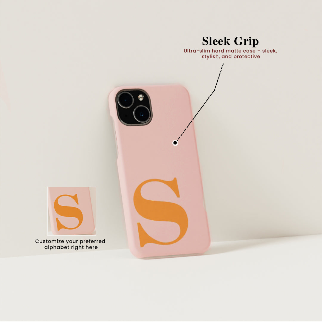 Bold Custom Alphabet - Matte Finished Case