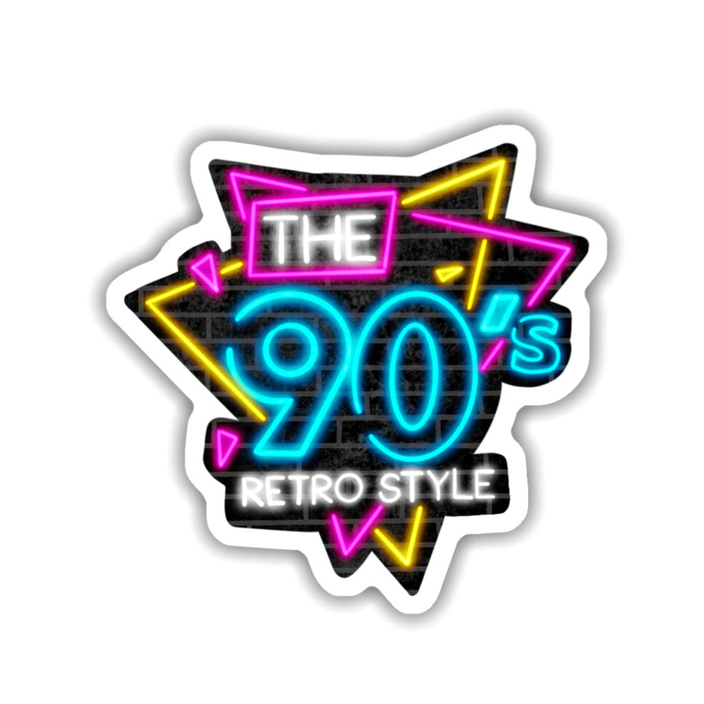 90's Retro Style Neon Sticker