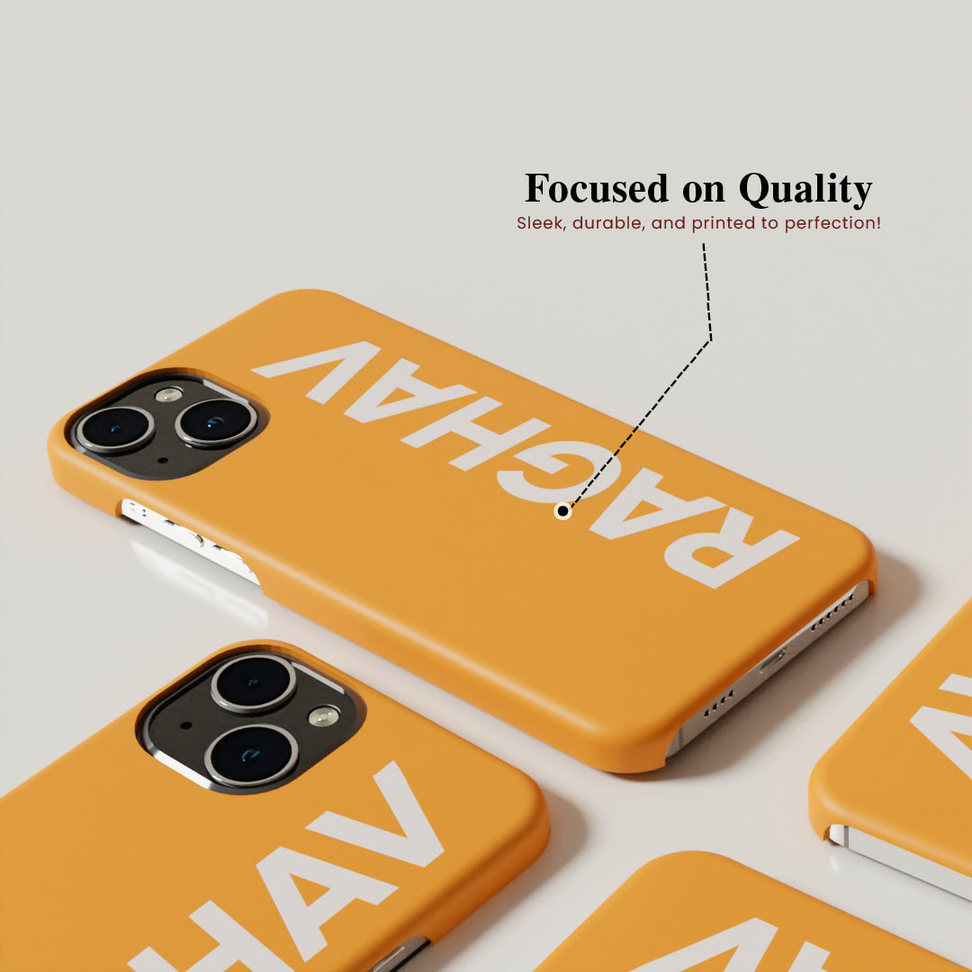 Personalized Vertical Name - Matte Finished Case