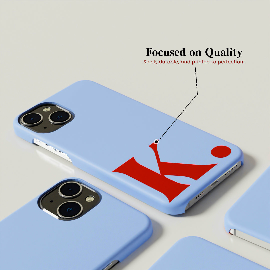 Custom Initial - Matte Finished Case