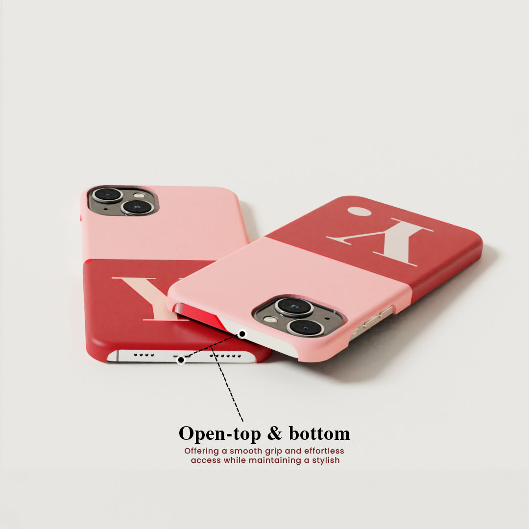 Dual Color Monogram - Matte Finished Case
