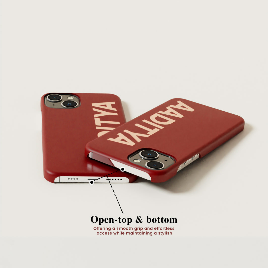 Custom Typography - Matte Finished Case