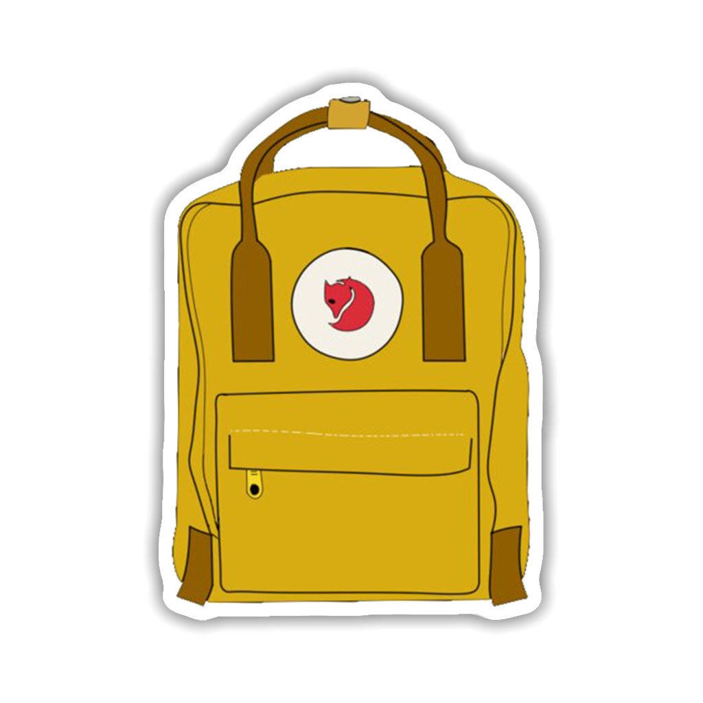 Yellow Backpack Sticker