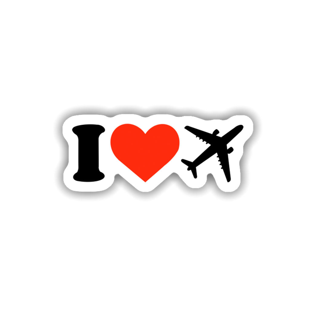 I Love Travel Sticker