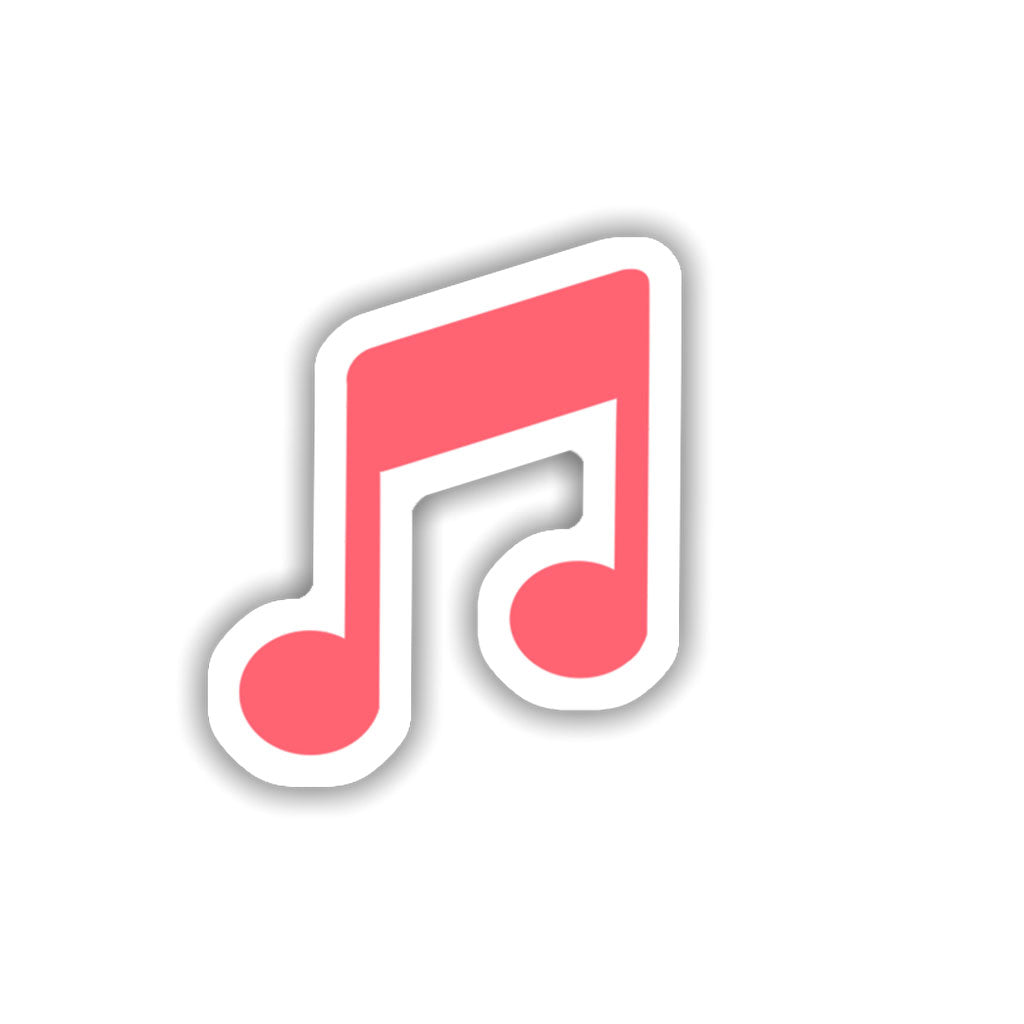 Music Note Icon Sticker
