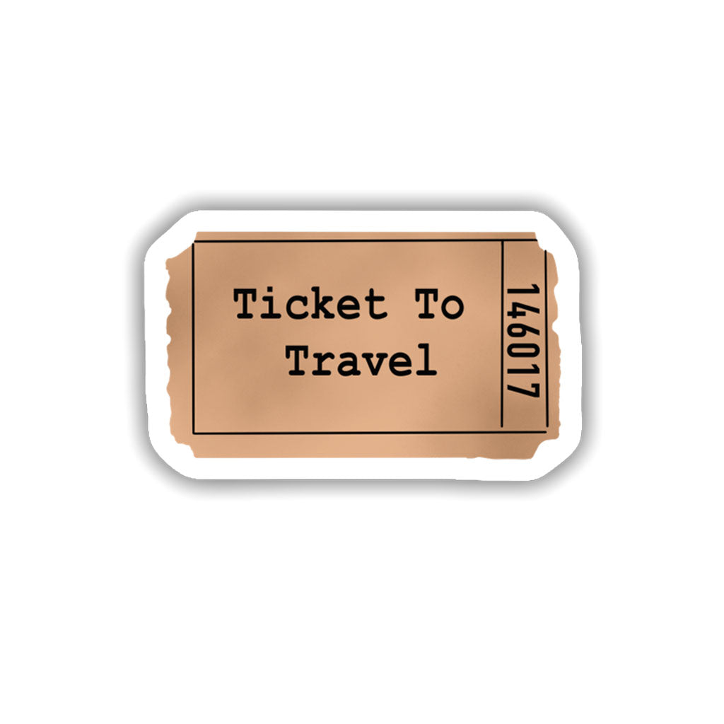 Ticket To Travel Sticker