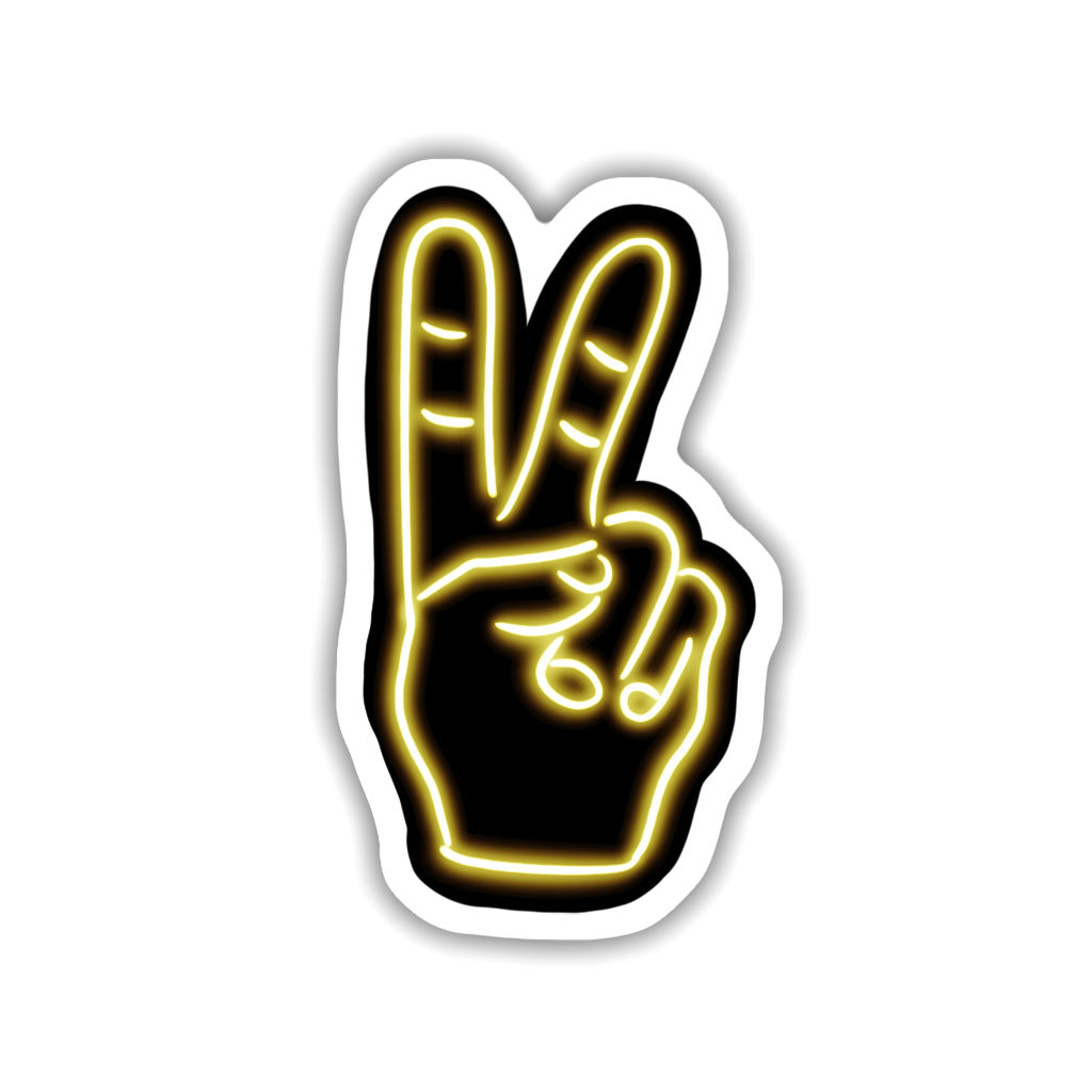 Peace Neon Sticker