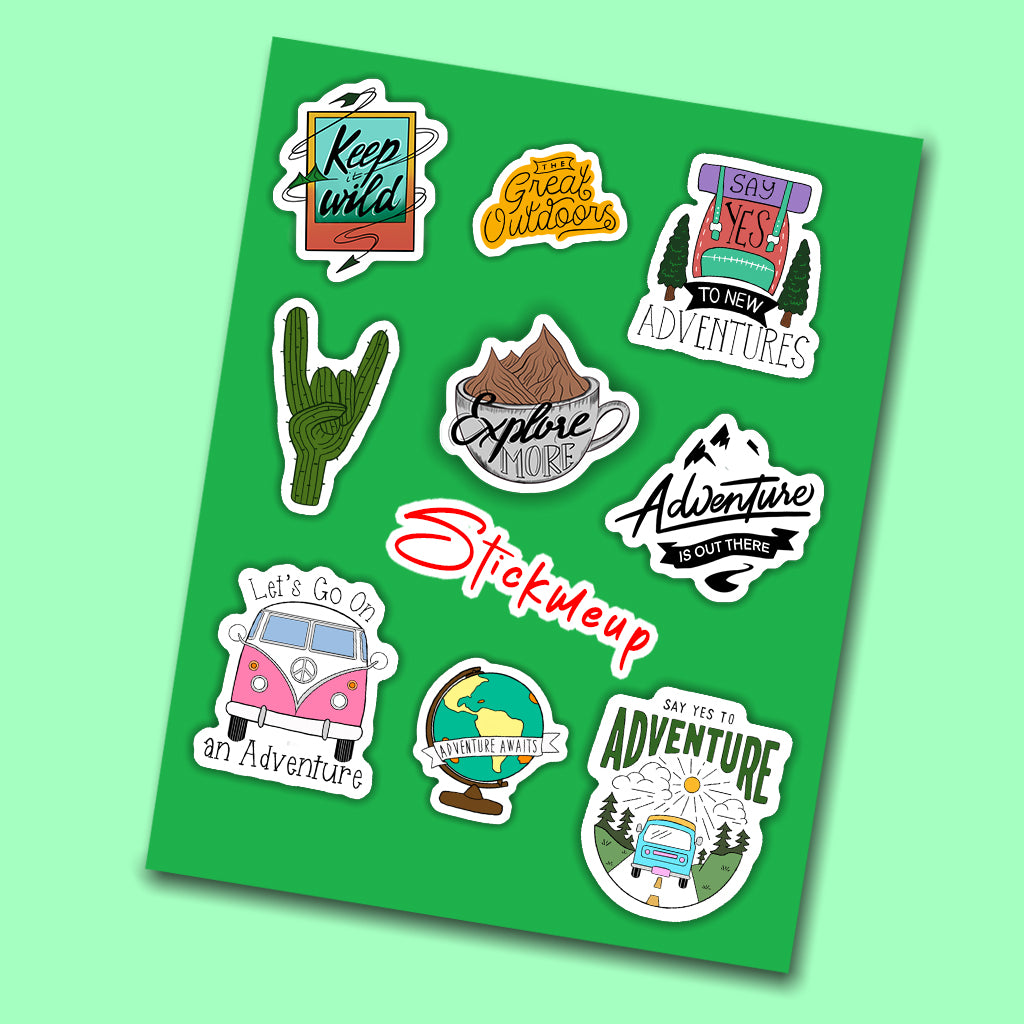 Adventure Mini Sticker Sheet