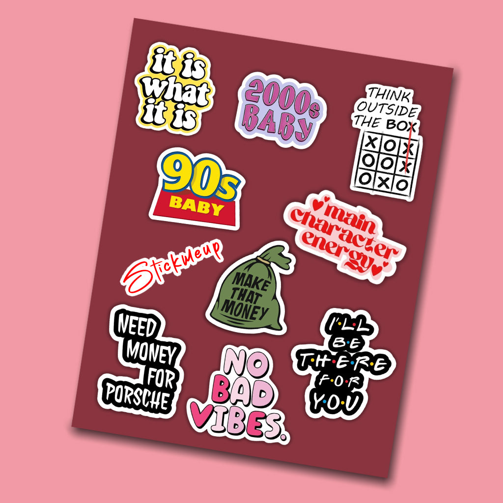 Quote Mini Sticker Sheet