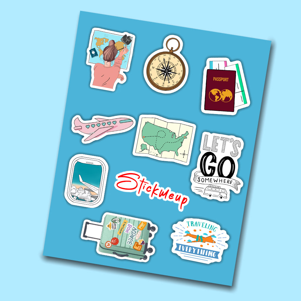 Travel Mini Sticker Sheet