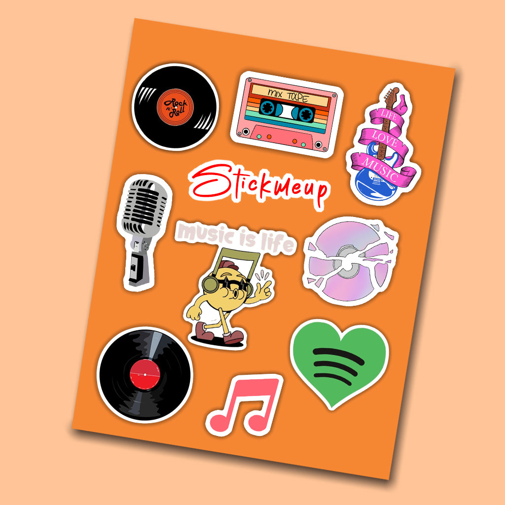 Music Mini Sticker Sheet