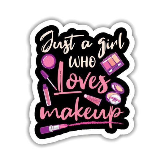 Who Loves Makeup Sticker