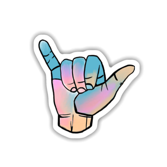 Pastel Shaka Sticker