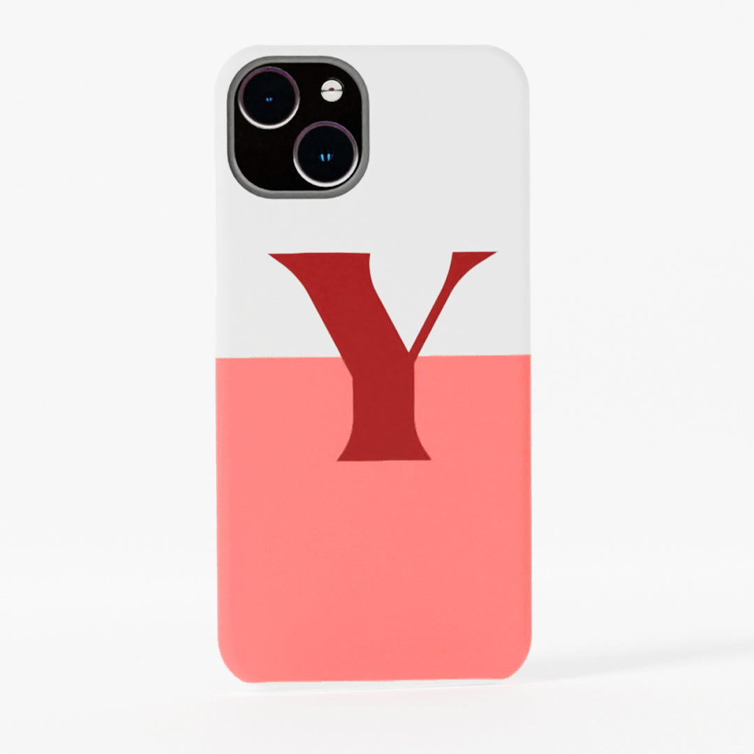 Two-Tone Initial - Matte Finished Case