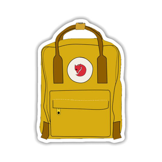 Yellow Backpack Sticker