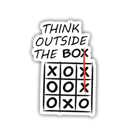 Think Outside The Box Sticker