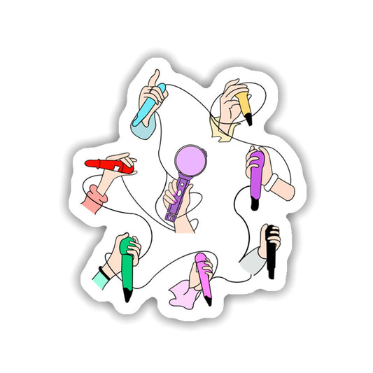 Mic Drop Sticker