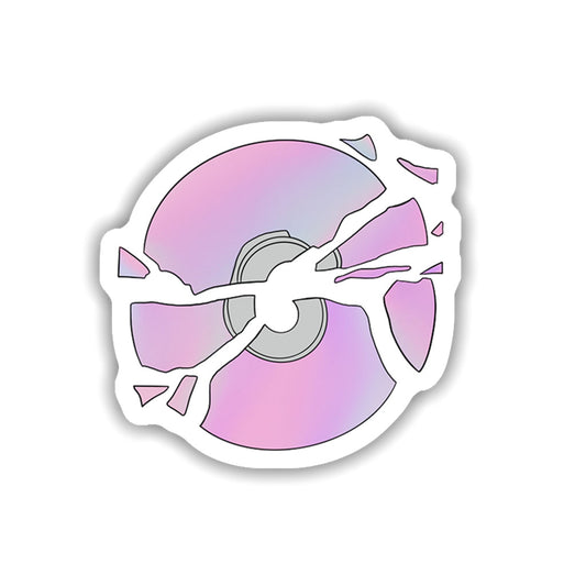 Broken CD Sticker