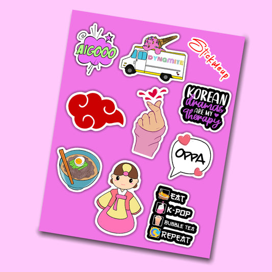 Korean Mini Sticker Sheet
