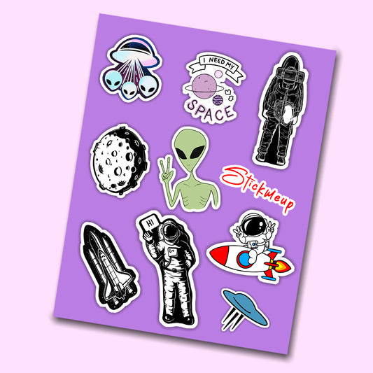 Space Mini Sticker Sheet